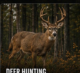 Whitetail deer in the woods